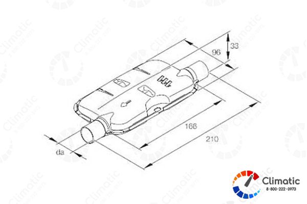 Глушитель выхлопной системы D 24 мм Hidronic / Airtronic