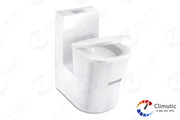 Туалет касс. с емкостью DOMETIC SaneoComfort CW Toilet, цвет -белый, сид.пластик, для отх.16л,вода 7л