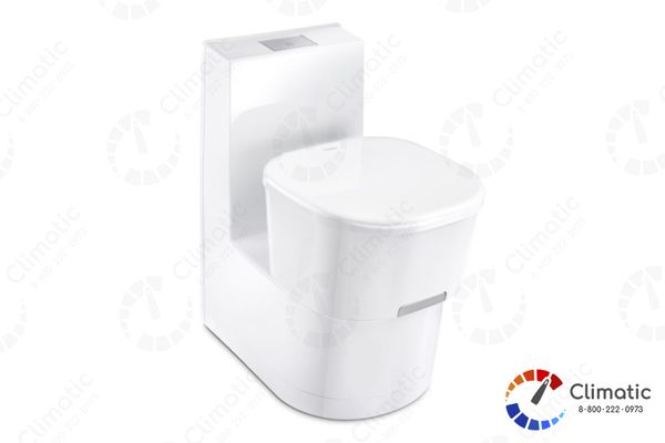 Туалет касс. с емкостью DOMETIC SaneoComfort CW Toilet, цвет -белый, сид.пластик, для отх.16л,вода 7л